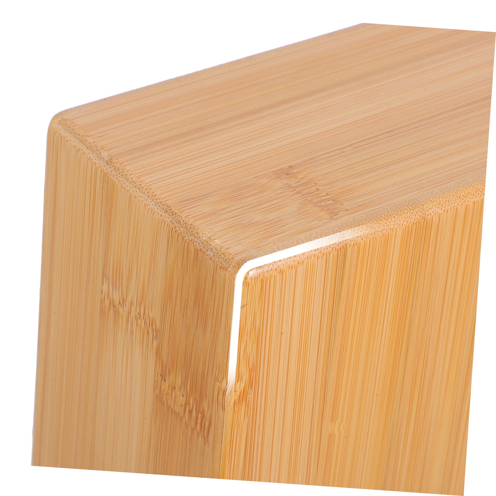 ibasenice Bloque de Yoga y Diseño Portátil Superficie Lisa de Bambú Natural Adecuado para Yoga, Pilates y Meditación en Casa