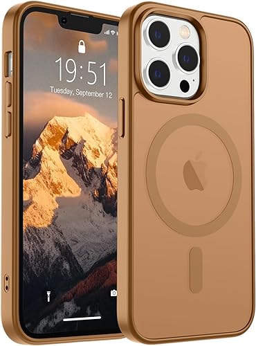 Miniatura 61 de SUPFINE - Funda magnética para iPhone 14 Pro Max (compatible con MagSafe), (protección contra caídas de grado militar de 10 pies), delgada, Negro