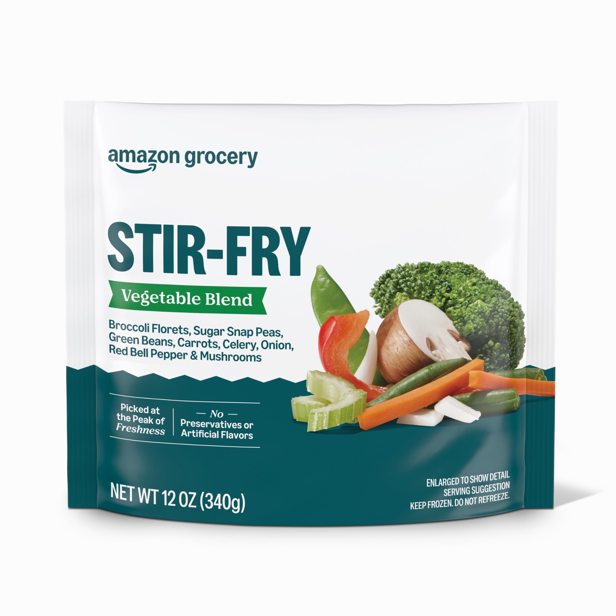 Amazon.com: Amazon Grocery, Stir-Fry Vegetable Blend, Frozen, 12