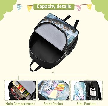senya Little Kids Backpack Toddler School Elementary Bag Boys Girls S Beautiful White Owl