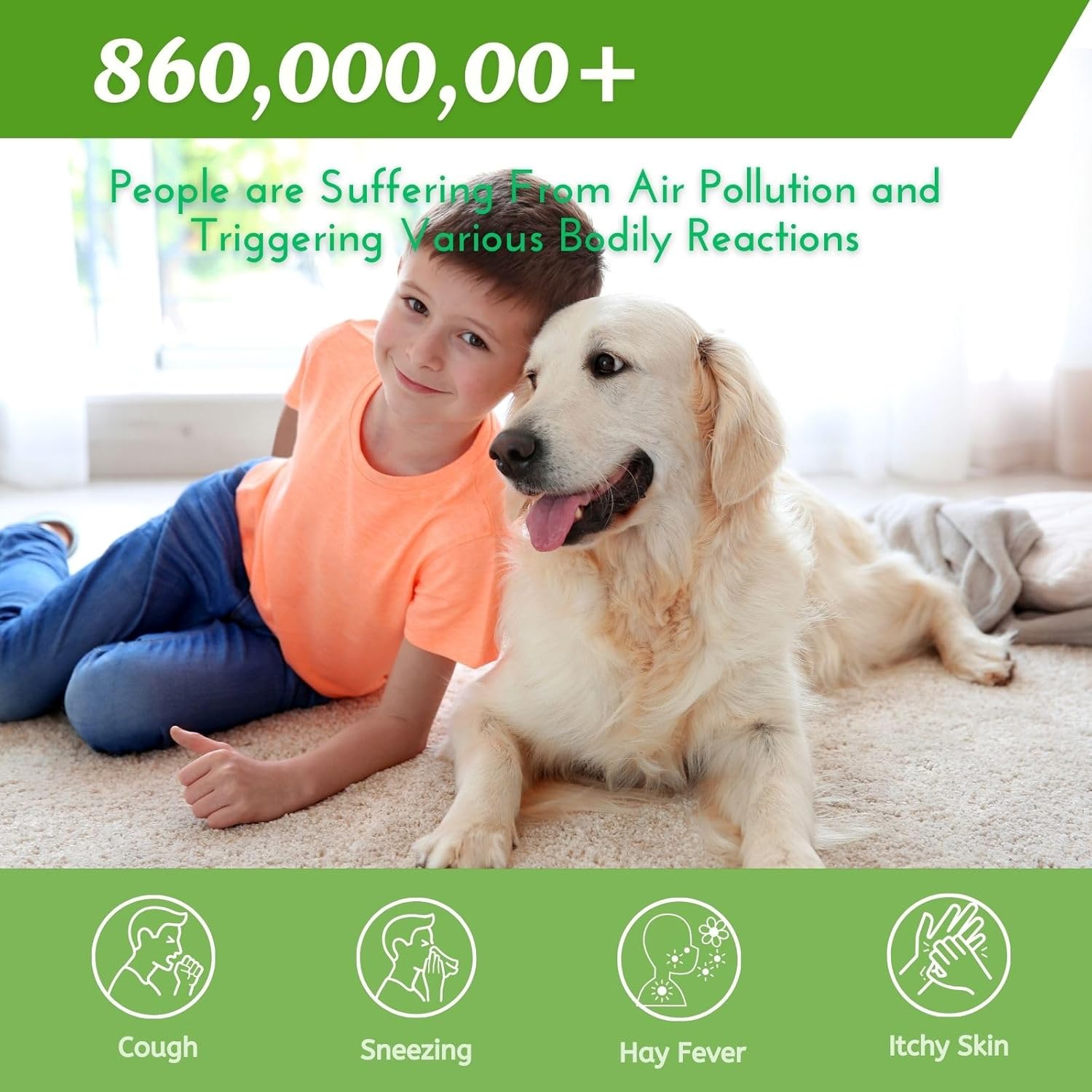 Nispira AER1 HAPF300AHD Allergan Remover Filter Replacement for Holmes Air Purifier HAPF30AT HAP242-NUC HAPF300AH-U4 HAPF300AHD-U4R True HEPA. 2 Packs - Image 5