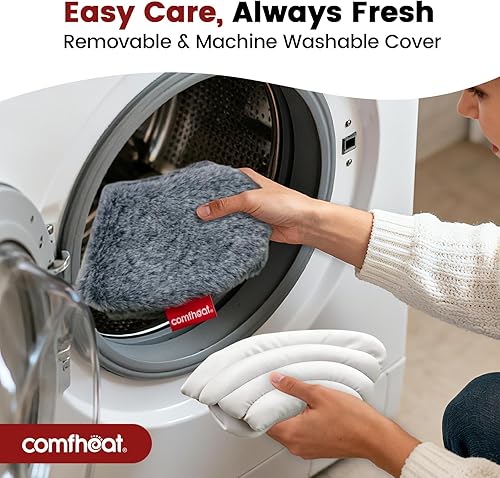 Miniatura 6 de Almohada cervical de microondas lavanda para aliviar el dolor, calentable y refrigerable para microondas, envolturas para el cuello para