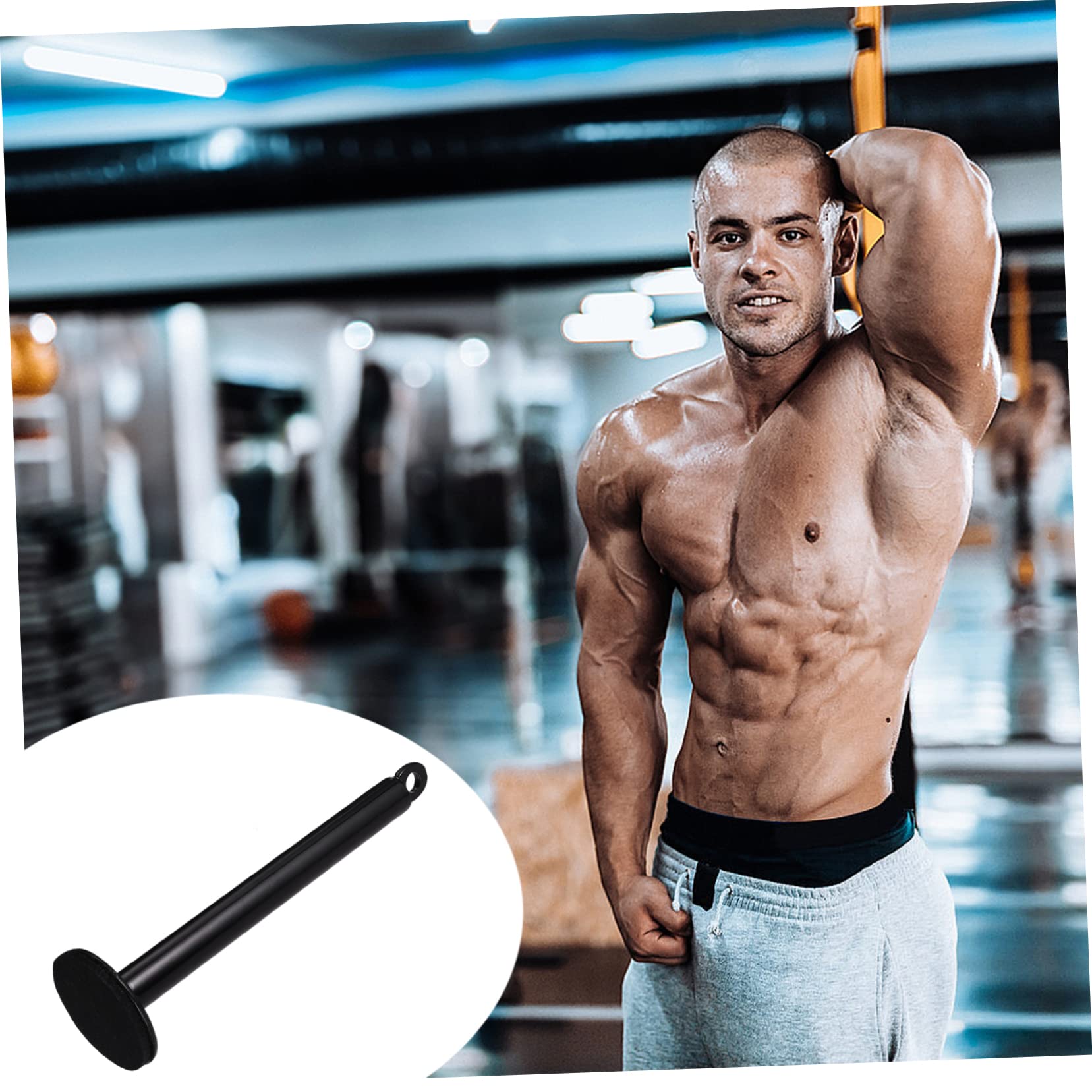 Heavy Duty Barbell Rack Weight Storage Stand, Dumbbell Weight Rack with Rod Tray, Weight Tree Holder for Gym, Steel Weightlifting Equipment Organizer