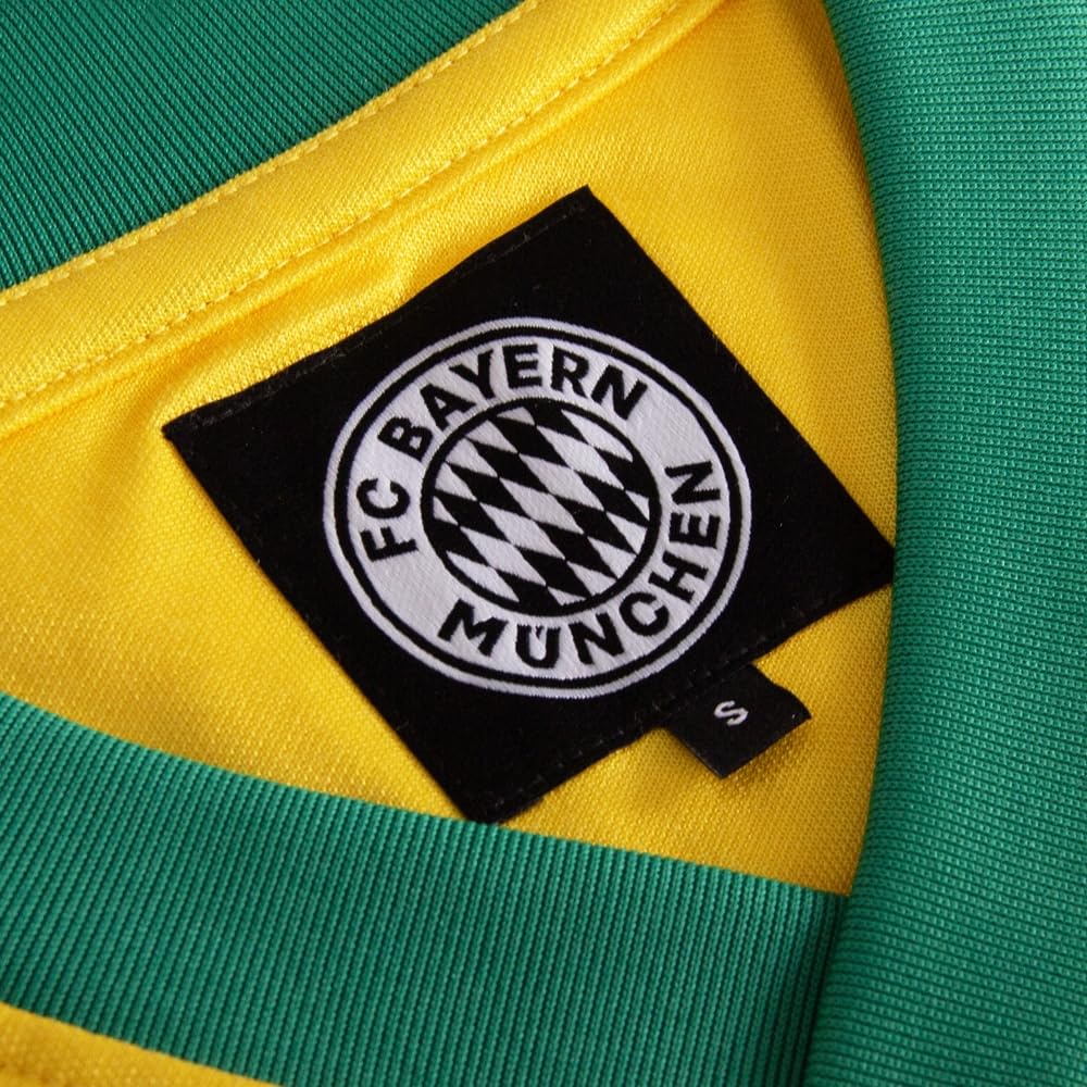 COPA - Maglia retrò - Calcio - Uomo - FC Bayern Monaco 1986 - Giallo - 43% Poliestere – 33% Cotone – 24% Viscosa