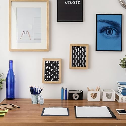 Miniatura 2 de jojofuny Cubo de basura de escritorio, mini bote de basura de hierro, portavasos, mini papelera, maceta para el hogar, cocina, oficina, color