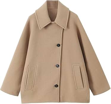 ジャケット・アウター 8on8 22aw camel tweed wool coat Amazon.com