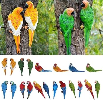 白いオウムの置物 樹脂製 高さ約30cm 白いオウムの置物 樹脂製 高さ約30cm