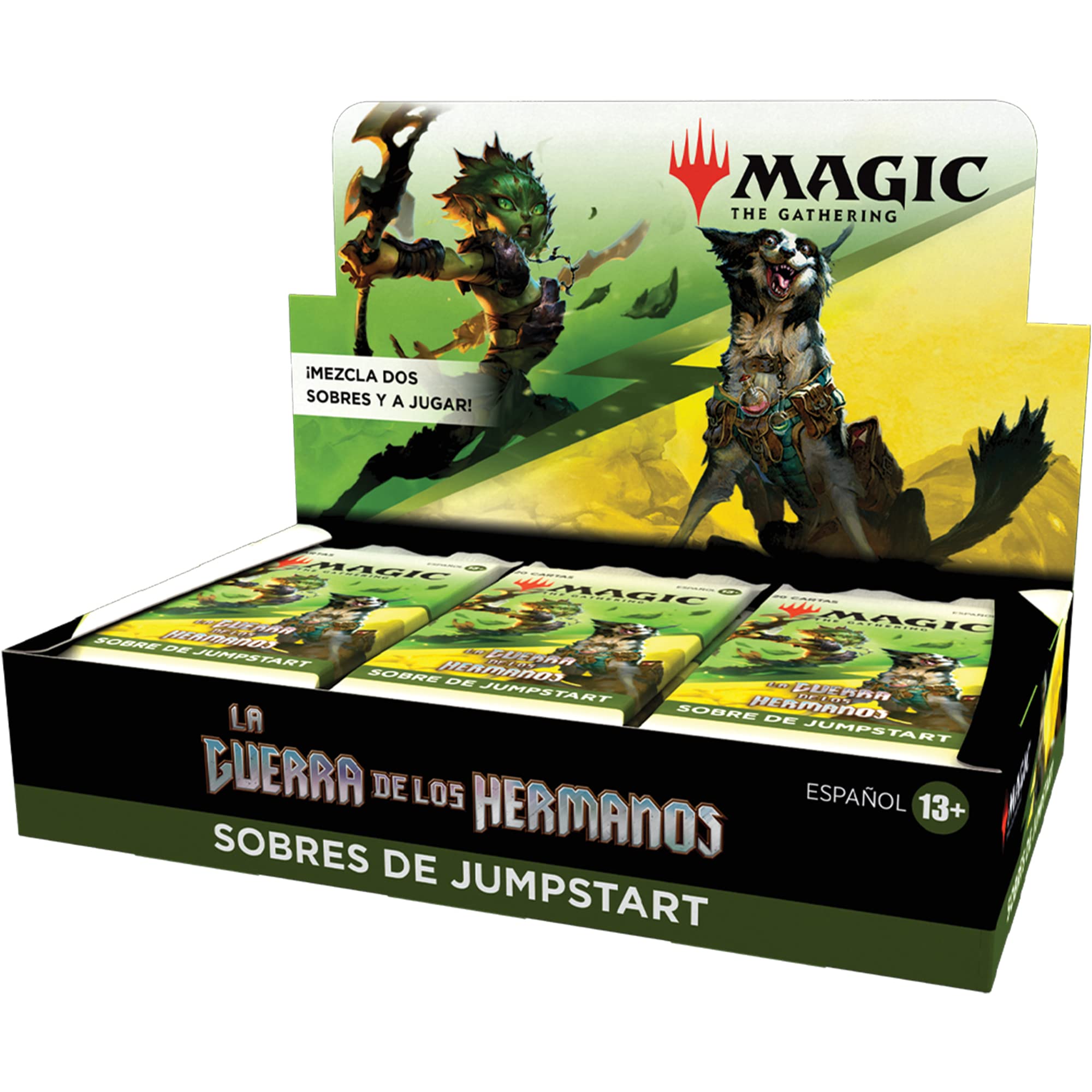 Magic The Gathering Jumpstart War of Brothers, 18 Envelopes (Spanish Version)