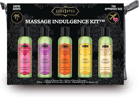 Kama Sutra Massage Indulgence Kit with Five Massage Oils