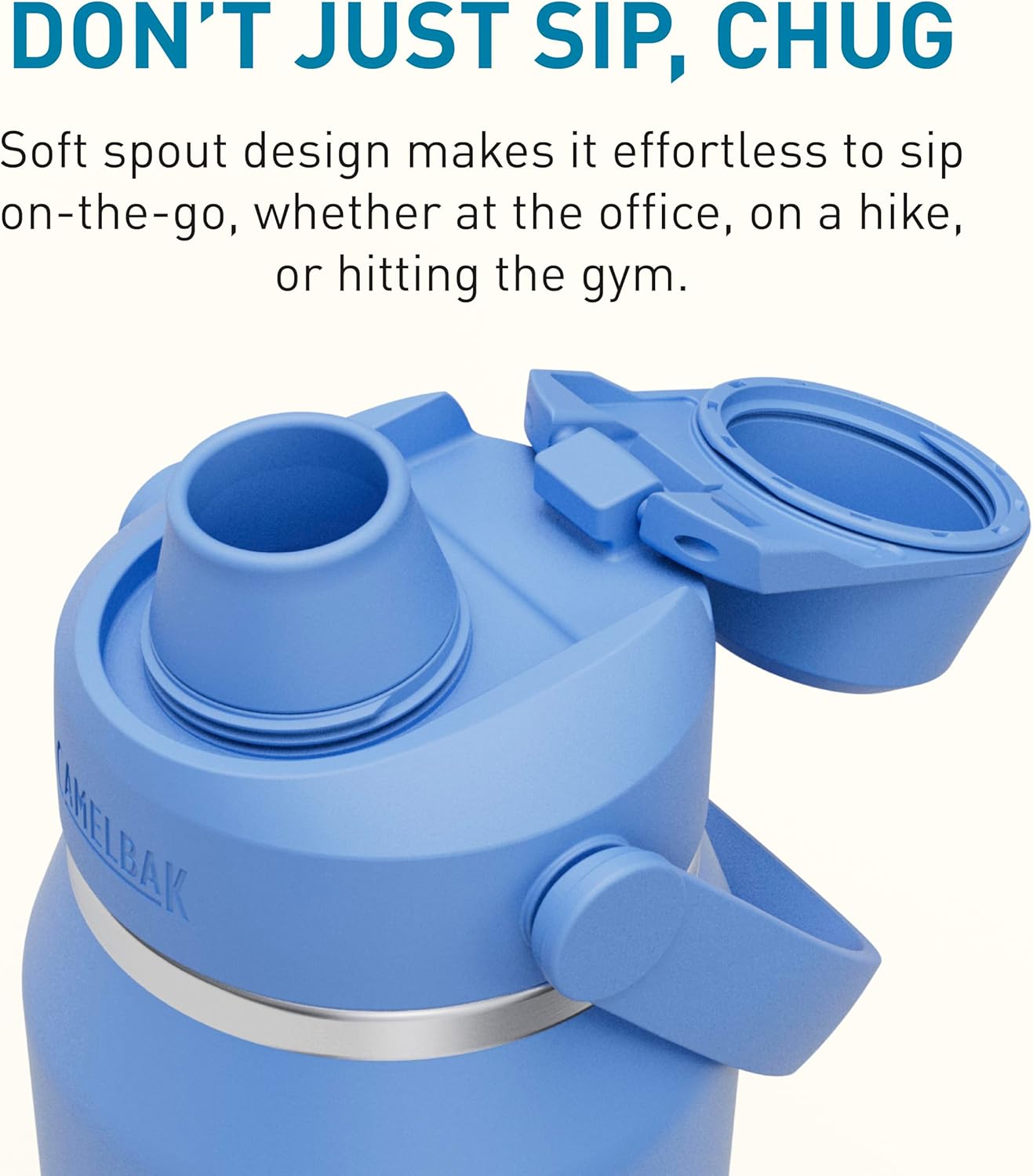 CamelBak Thrive Chug Insulated Stainless Steel Water Bottle Sky Blue, 32oz - Image 6