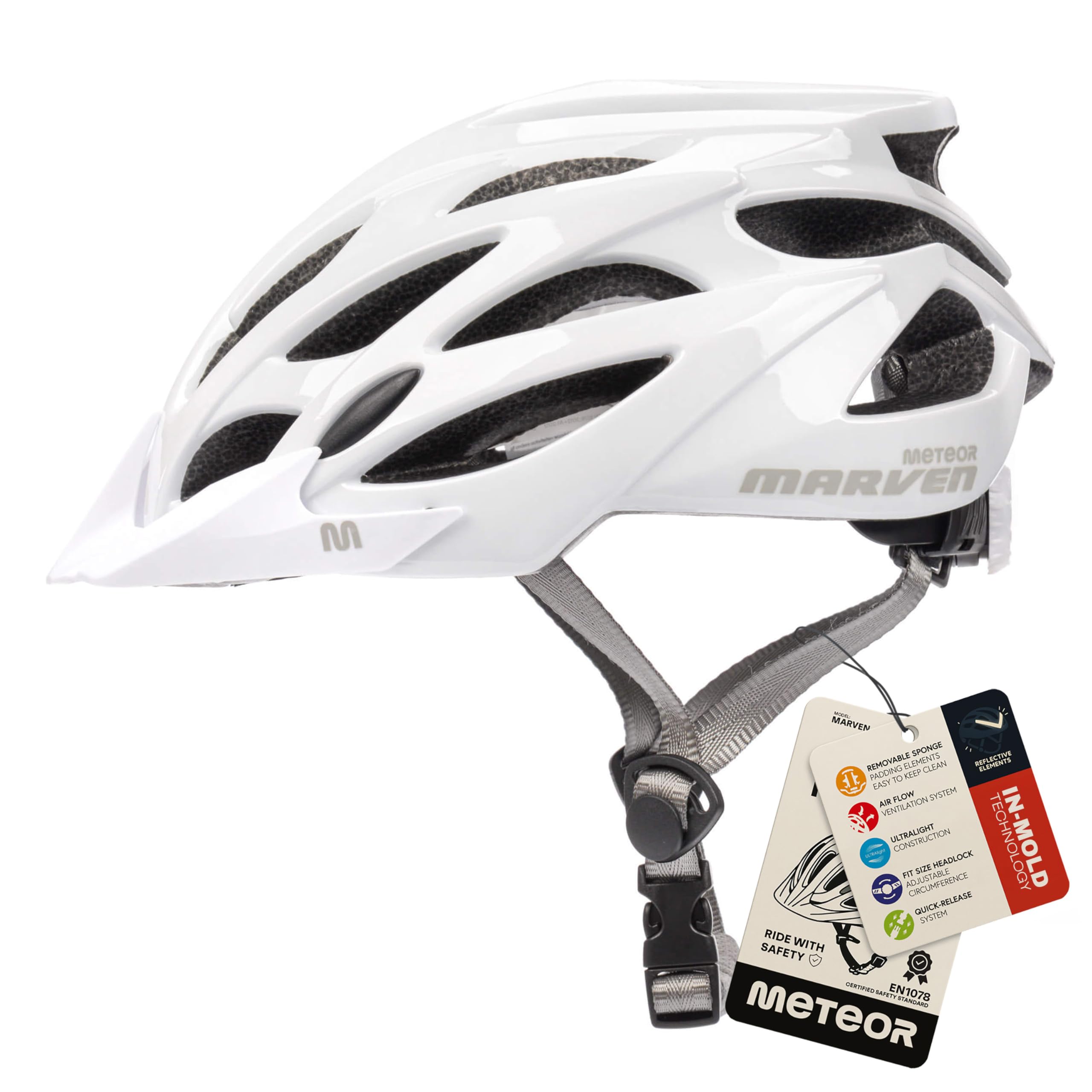 Casco Bicicleta - Helmet Ciclismo para Jóvenes y Adulto - Bicicleta Patineta Skate Patines Monopatines - Bici Accesorios - Marven