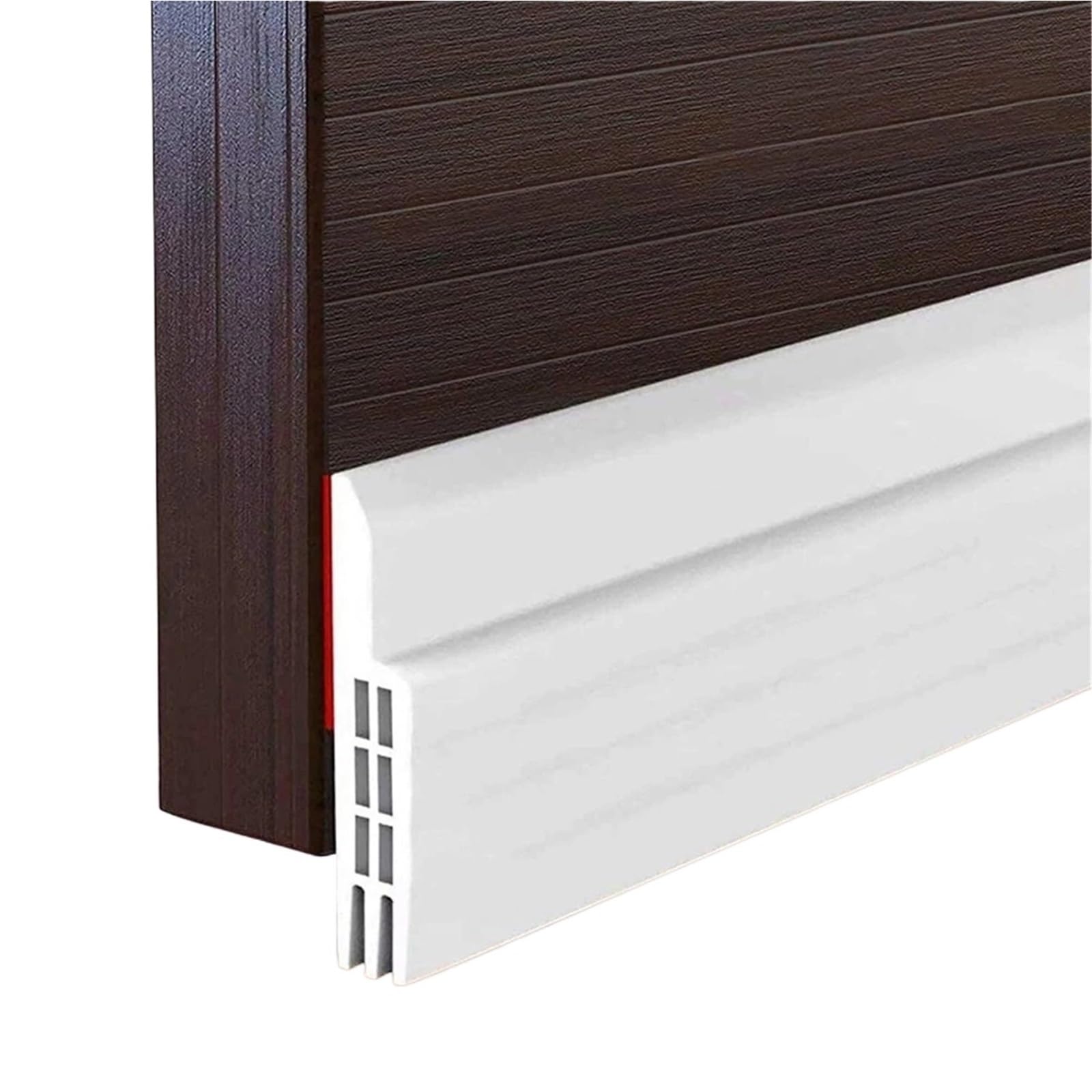 Ghhzml White 5Mm Door Bottom Seal Door Bottom Weatherstrip, 1M Windproof Seal Strip(White 5Mm)