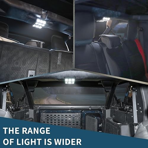 Miniatura 3 de Luces de techo LED traseras compatibles con Ford Bronco 2021 2022 2023 2024 4 luces de lectura de 4 puertas, accesorios de decoración interior con