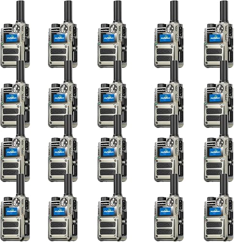 （Lifetime Free） Global Unlimited Range 4G LTE PoC Rapid Walkie Talkies Long Range Two-Way Radios 5000 Miles with Nationwide Range,SOS Alert Long Distance Radios for Truck Fleet (20 Pack)