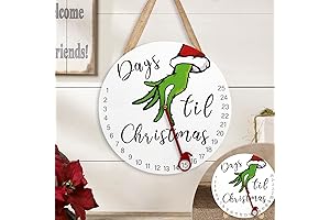 Grinch-Themed Christmas Countdown Sign