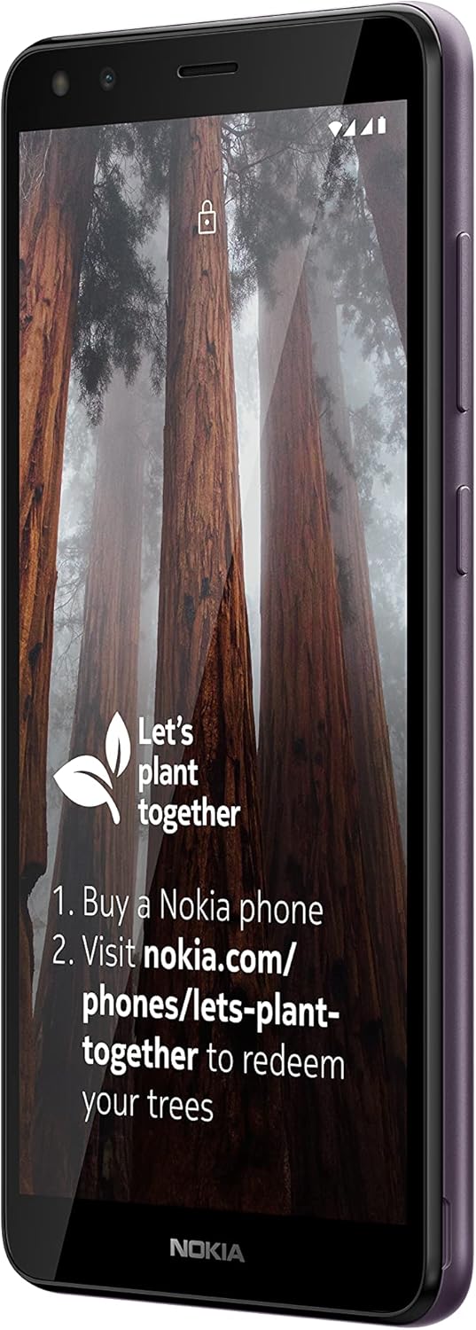 Nokia C01 Plus Dual-SIM 16GB ROM + 1GB RAM (GSM Only | No CDMA) Factory Unlocked 4G/LTE Smartphone (Purple) - International Version