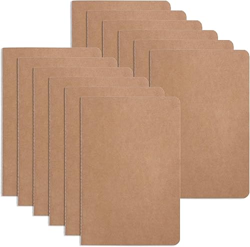 Miniatura 2 de Blue Summit Supplies Diarios de viaje, juego de 12 diarios a granel con papel rayado, diario ligero con fundas de papel kraft, 8.25 x 5.5 pulgadas