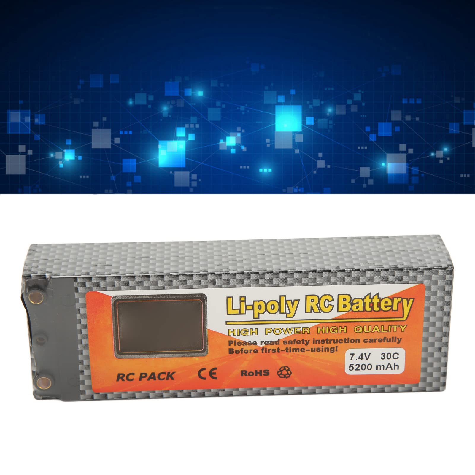 5200mAh Lipo Batteria 30C Velocità di Scarica 7.4V 2S Spina a Forma di T RC Alimentazione a Batteria per Modello di Auto in Elicottero RC