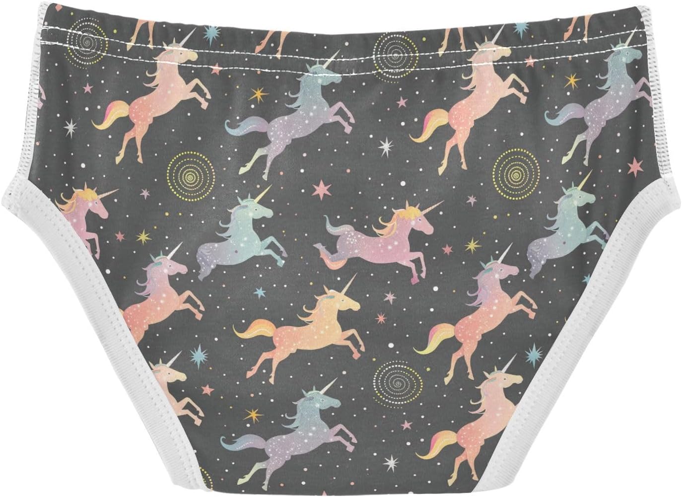visesunny Gray Star Unicorn Potty Training Underwear Boys Toddler Cotton Soft Brief Size 2T-8Y for Kids