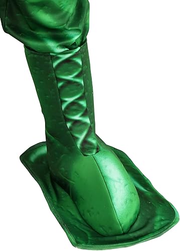 Vista 8 de Disfraz de hombre de ejército verde de plástico para niños, camisa, pantalones, cinturón, sombrero, guantes, cubiertas de botas