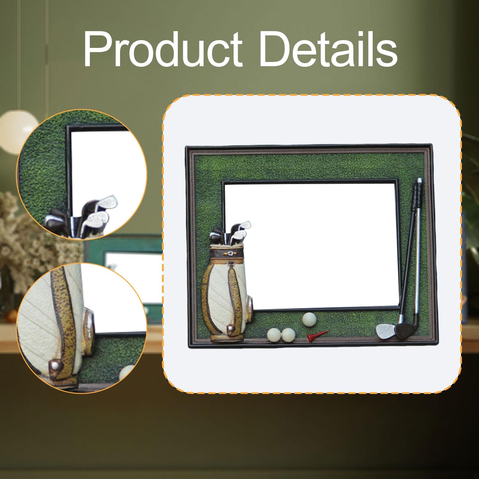 Espositore da Tavolo per Foto di Golf, Espositore Fai da Te per Ornamenti, Vetrina per Regali, Supporto per Foto da Scrivania, Ufficio, papà, Donne, 8 inch Horizontal
