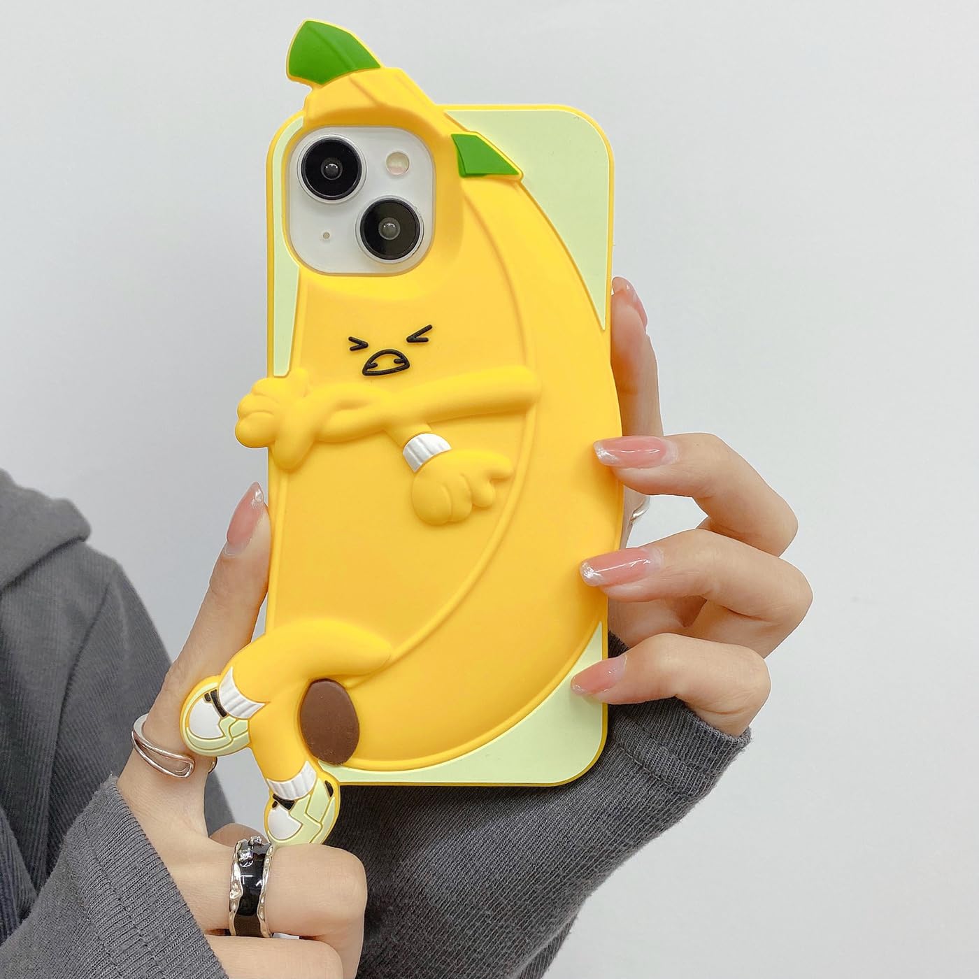 iPhone - banana Amazon.com: YAKVOOK Soft Silicone Case Compatible with