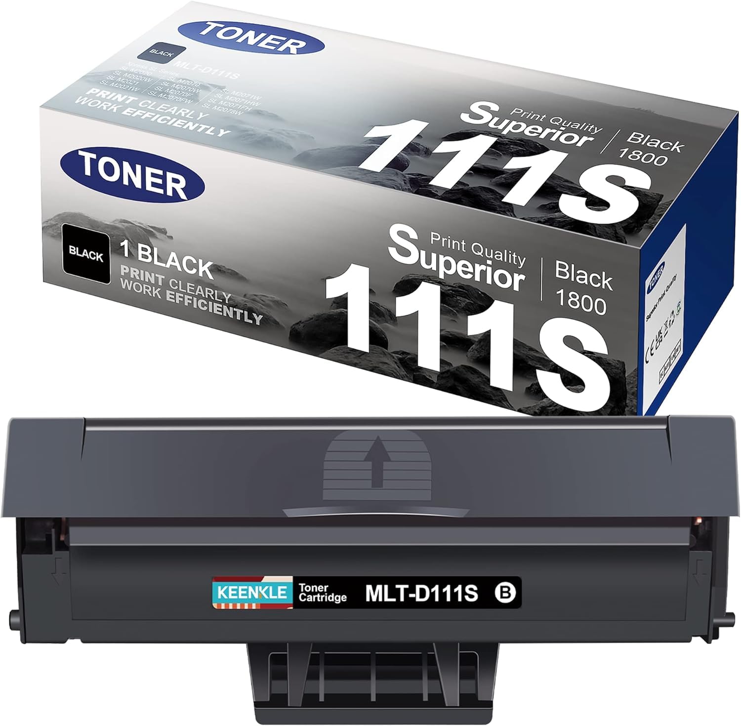 KEENKLE MLT-D111S D111L Compatible with Samsung Xpress m2070w Toner D111S MLTD111S Black for Samsung Xpress M2070 M2026w M2070fw M2026w M2026 M2020w M2020 M2070f M2020f M2020 2w 2w M2022 (black)