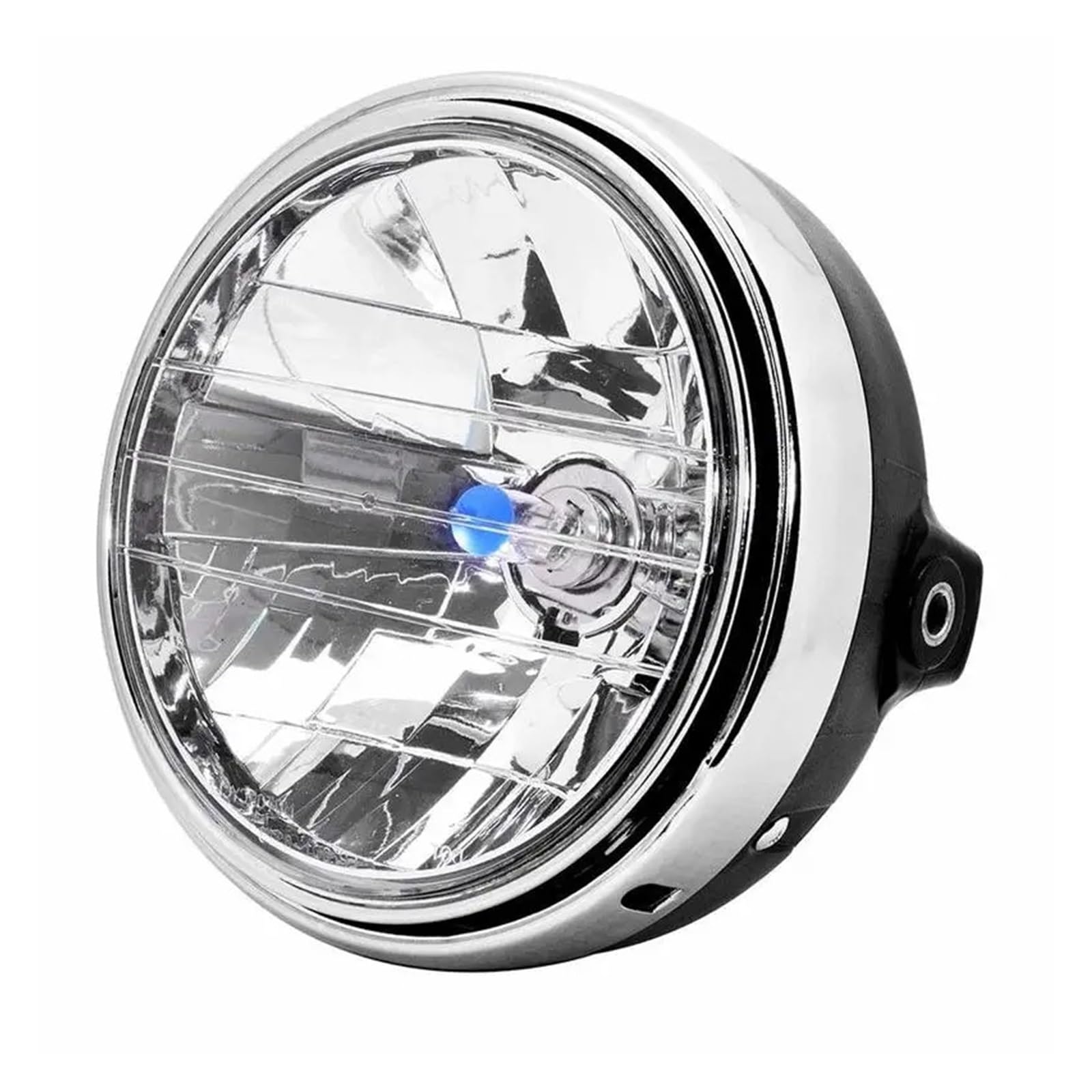 Motociclo Faro Per CB400 CB900 CB1300 Per Hornet 7" Pollici H4 LED Moto Faro Rotondo Faro Per Moto A LED 1 Pezzo(Bianco)