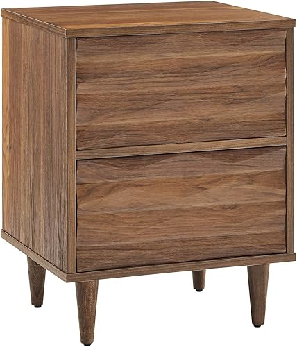 Modway MOD-7080-WAL Mesita de noche Vespera con 2 cajones, nogal