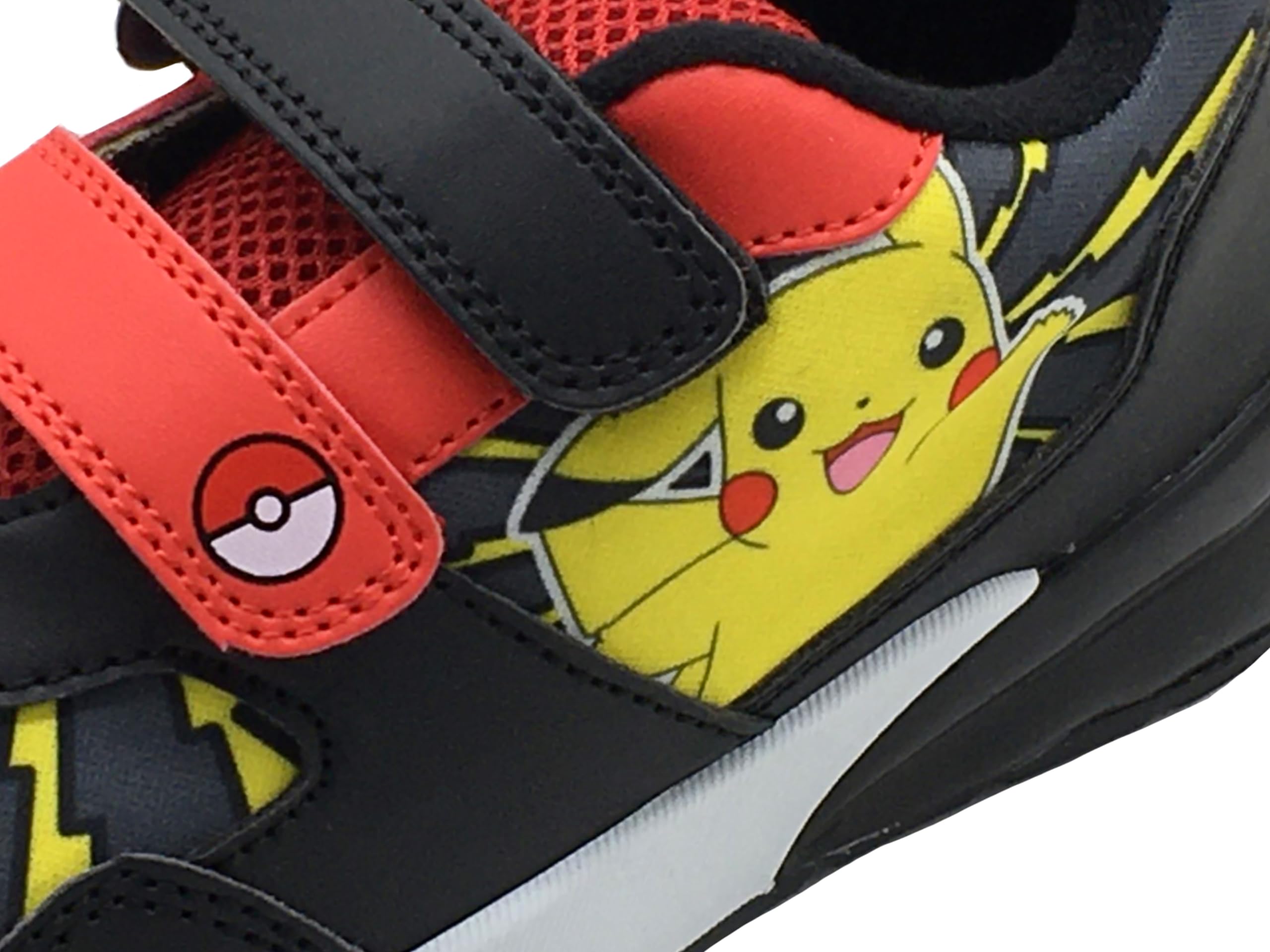Pokémon Zapatillas niños o niñas con Luces Intermitentes, Negro, Talla 28-36 EU