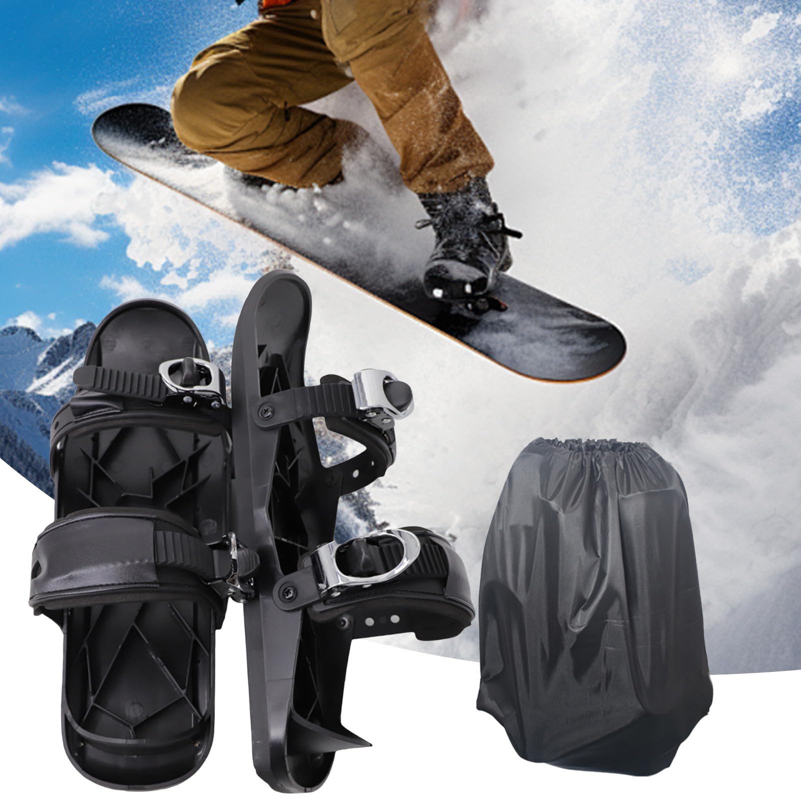Ski Skates | Invierno Corto Patines Esquí Zapatos Para Exterior - Botas de nieve deportivas antideslizantes para principiantes, viajes, adultos, avanzados, hombres, atletas y