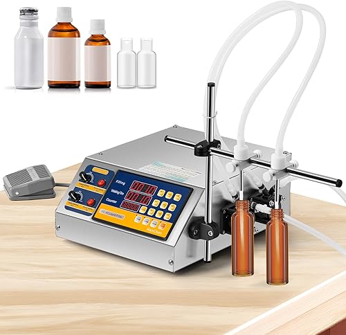 Miniatura 1 de Hanchen Máquina de llenado de líquidos, bomba peristáltica, llenadora automática de botellas de 5 onzas, control digital, máquina embotelladora de