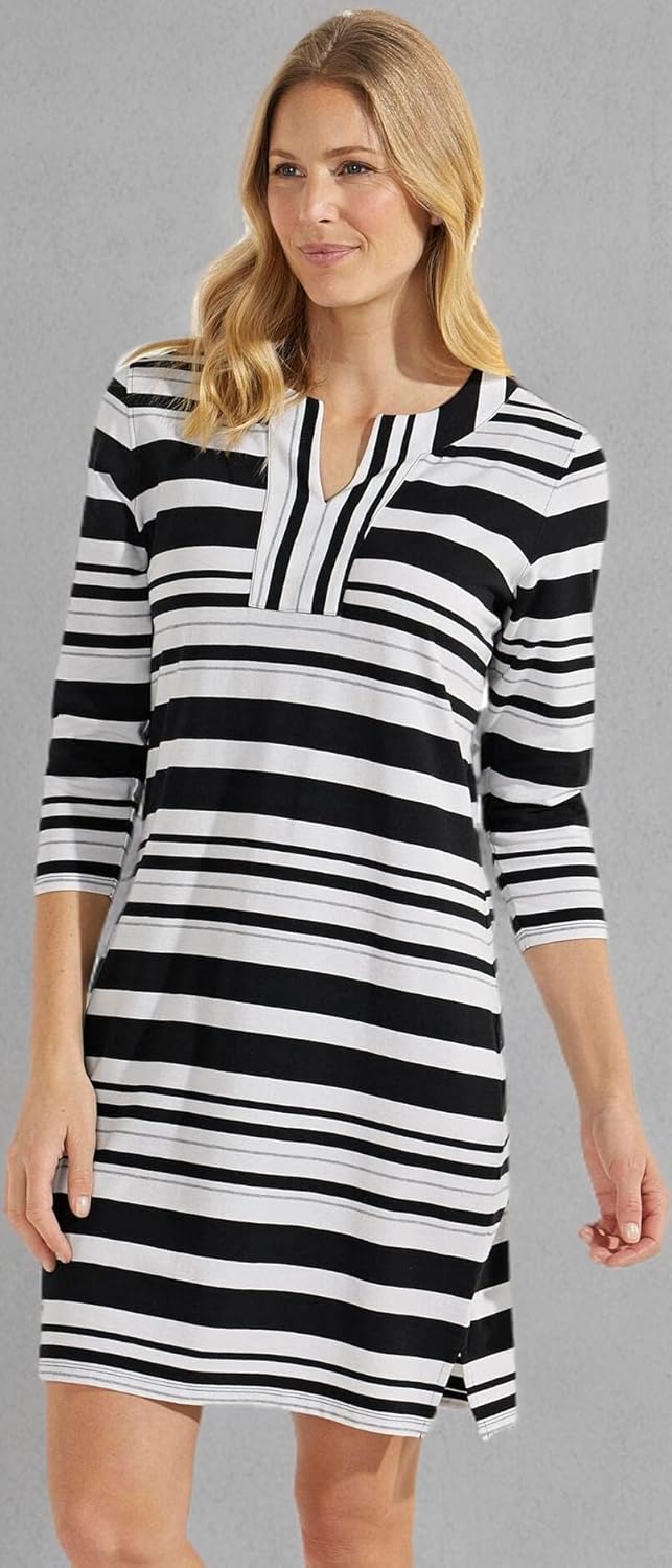 Tunic Dress with 3/4 Sleeve - UPF 50+ Sun Protection - Oceanside - Image 7