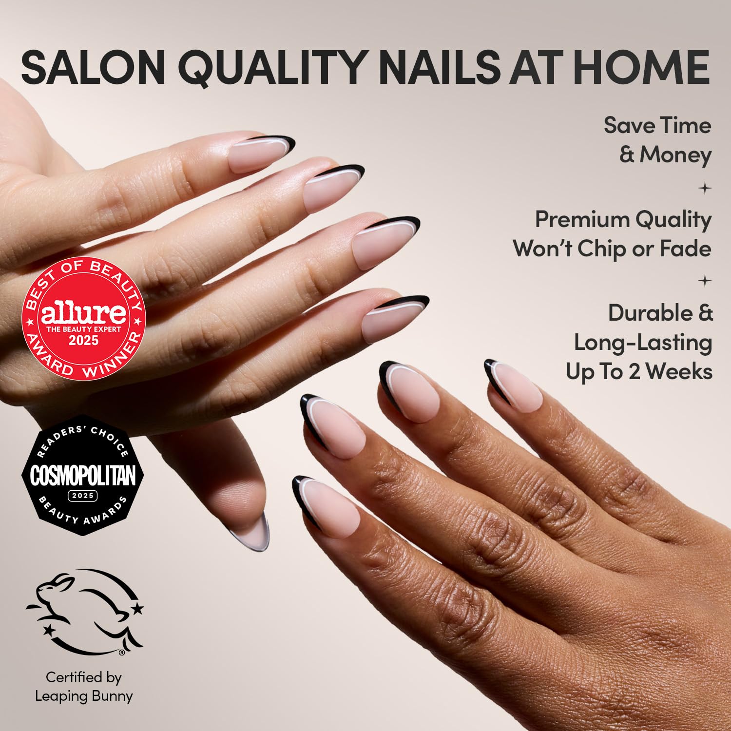 Amazon.com: Glamnetic x GLAMZILLA Press On Nails - NO IN BETWEEN