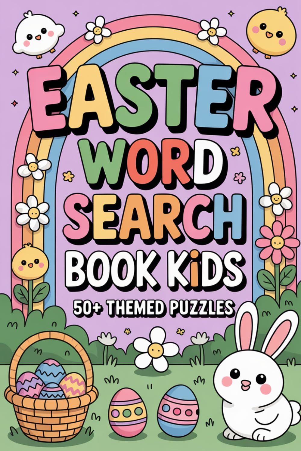 Easter Word Search Book for Kids: 50+ Themed Puzzles: Enjoyable Vocabulary Puzzle Collection with Theme Packs