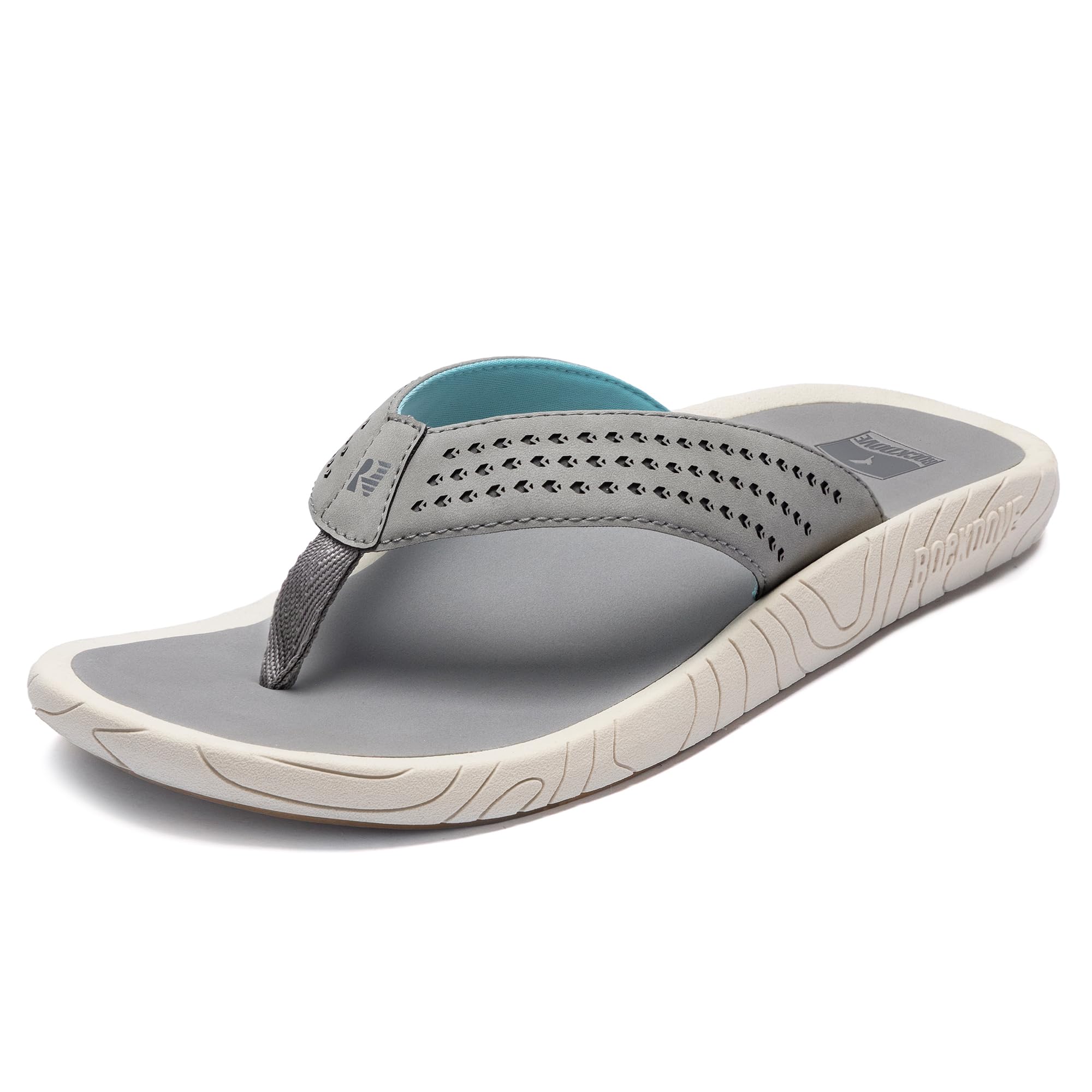 RockDove Herren Tide Beach Flip-Flops mit gepolstertem Fußgewölbe-Support – Zehensandalen für lässige Outdoor-Bekleidung
