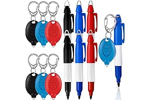 Zonon Mini Flashlight Keychain: Badge Light Illumination and Precision Markings