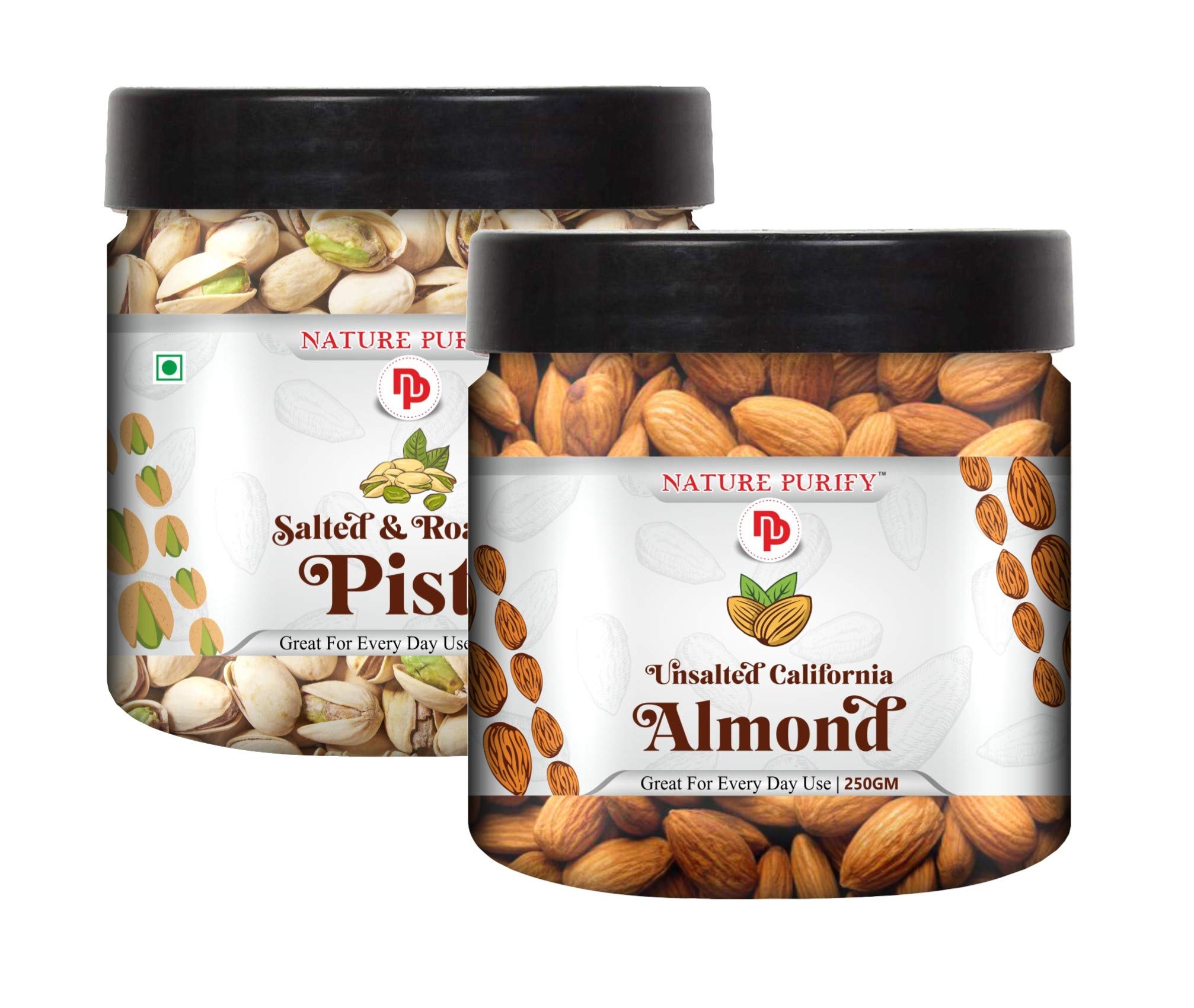 Nature Purify 500g Dry Fruits Combo Pack of Premium " (Almonds & Roasted pista 250gm)-image-28