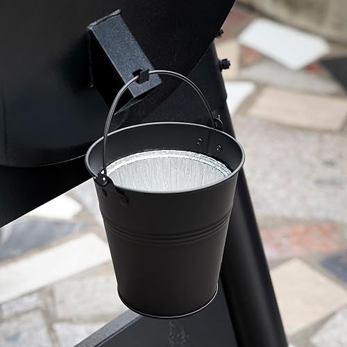 Miniatura 6 de Stanbroil Cubo de grasa de repuesto con 10 forros para Pit Boss, Traeger 202234, Camp Chef, Oklahoma Joe Rec Tec, Z Grill (negro)