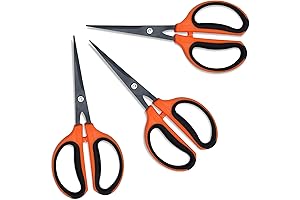 GROWNEER Herb Trimming Scissors, 3 Pack Precision Blade Pruning Shears