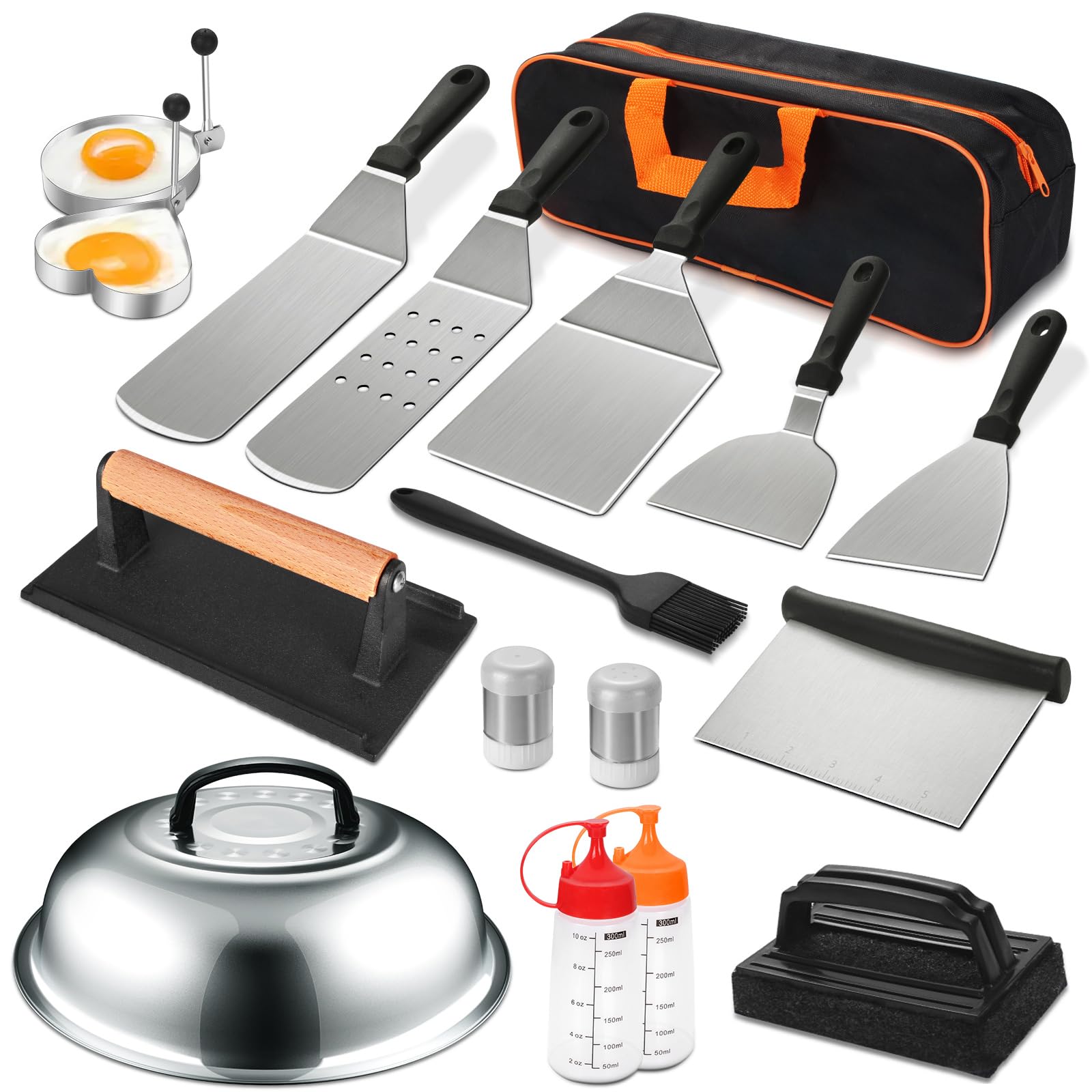 18PCS Griddle Accessories Kit, Flat Top Grill Accessories Set