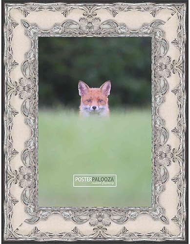 Miniatura 1 de 13x19 Traditional Pewter Complete Wood Picture Frame with UV Acrylic, Foam Board Backing, & Hardware