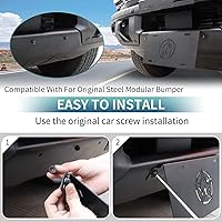 Vista 4 de Marco de matrícula frontal de aleación de aluminio compatible con Ford Bronco 2021 2022 2023 24 puertas de 24 puertas, soporte de montaje