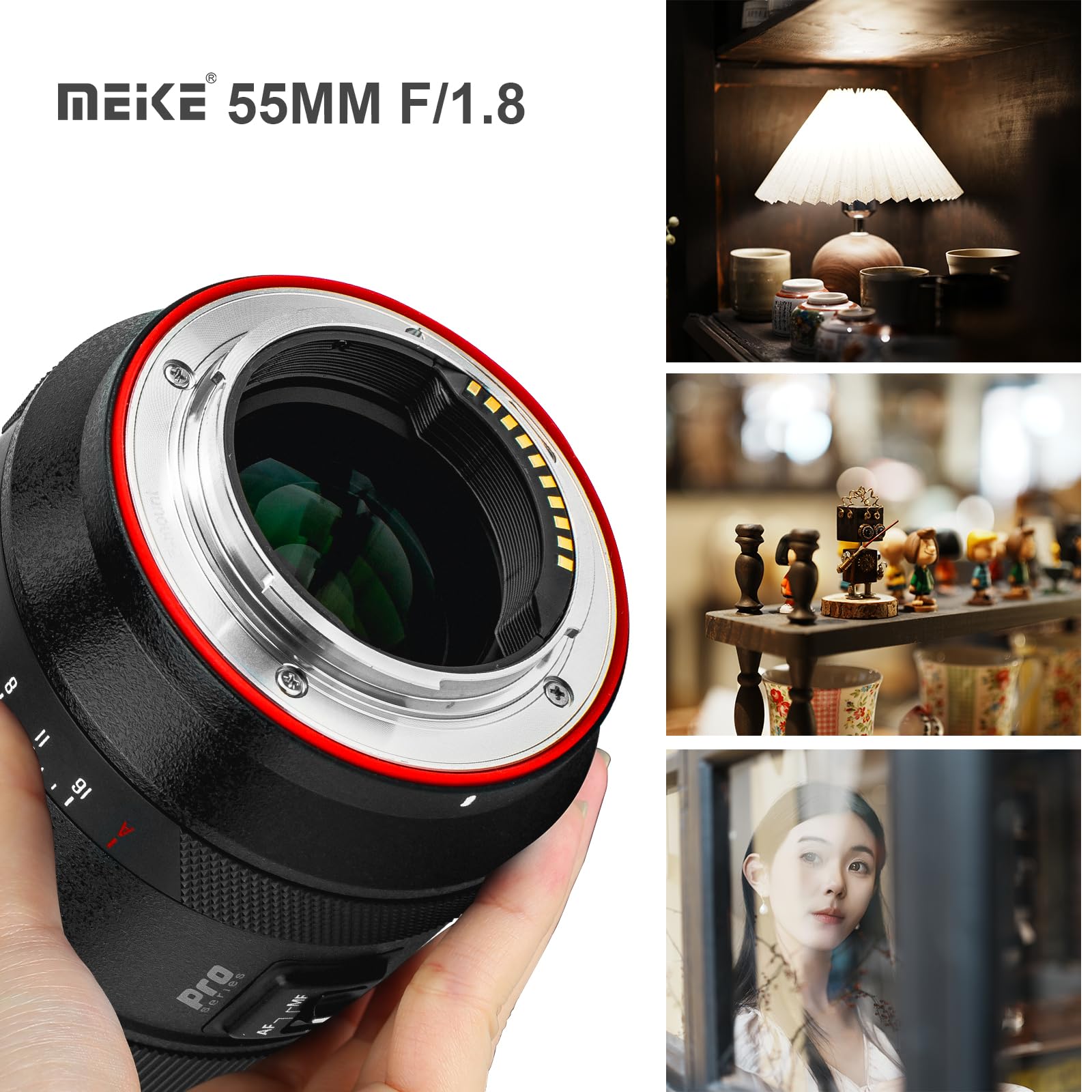 Meike 55mm F1.8 Pro Full Frame AF STM Lens High Resolution 8K Auto