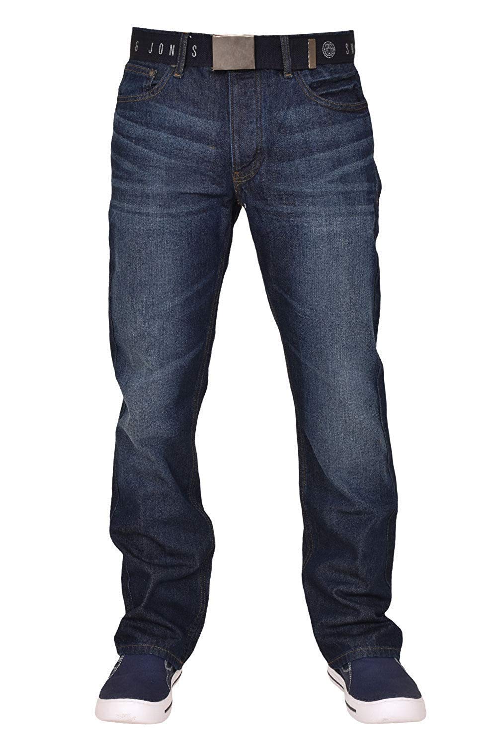 SMITH & JONESSmith & Jones Mens New Enrico Bootcut Leg Jeans Stonewash