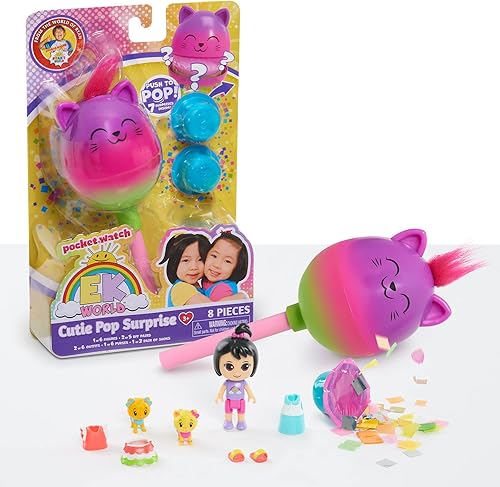 EK World Cutie Pop Surprise, incluye 7 sorpresas, las figuras articuladas miden 2.87 pulgadas de alto, juguetes para niños a partir de 3 años Just