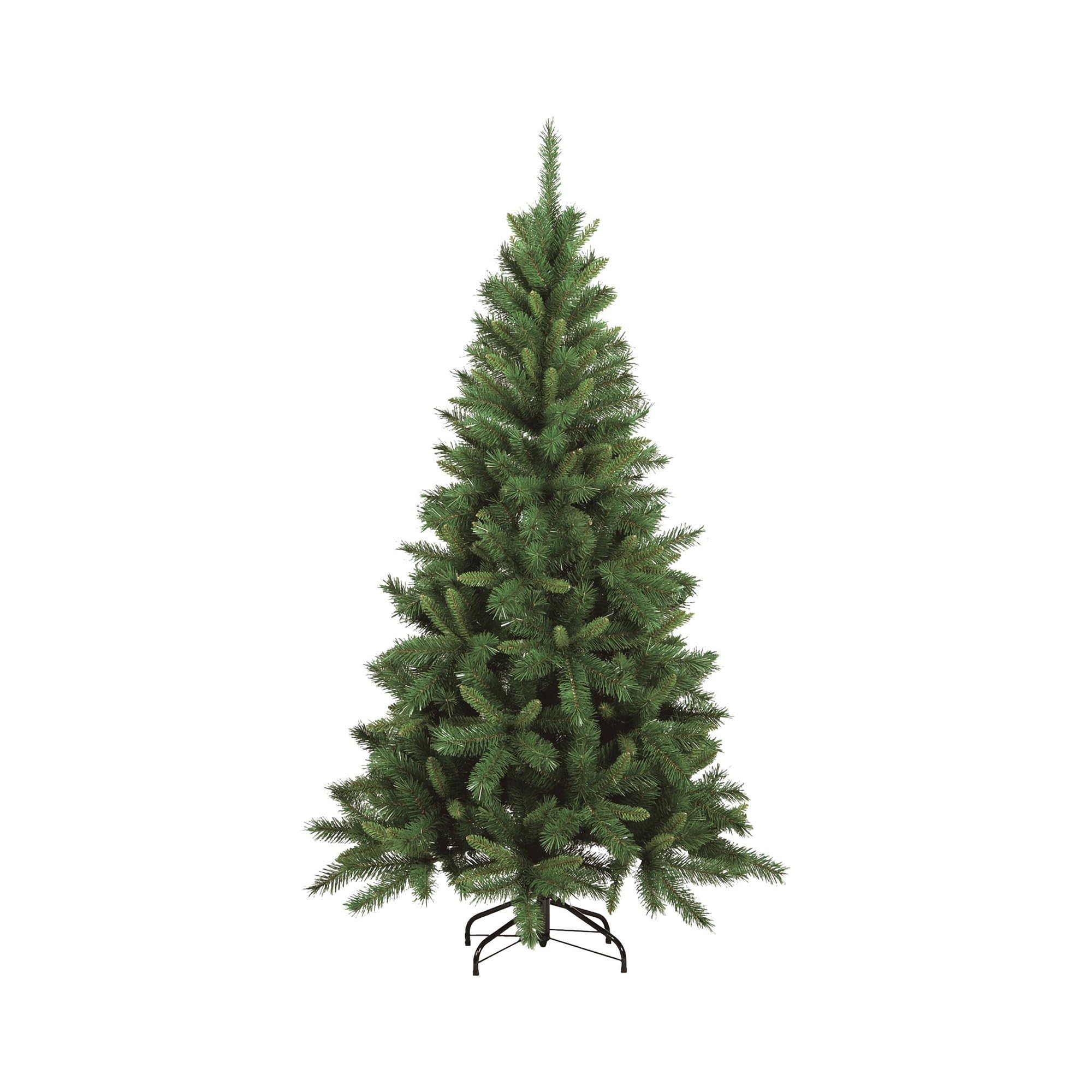 Dmora - Sapin de Noël Amsterdam, Sapin artificiel extra épais, véritable Sapin effet PVC, 731 branches, hauteur 210 cm