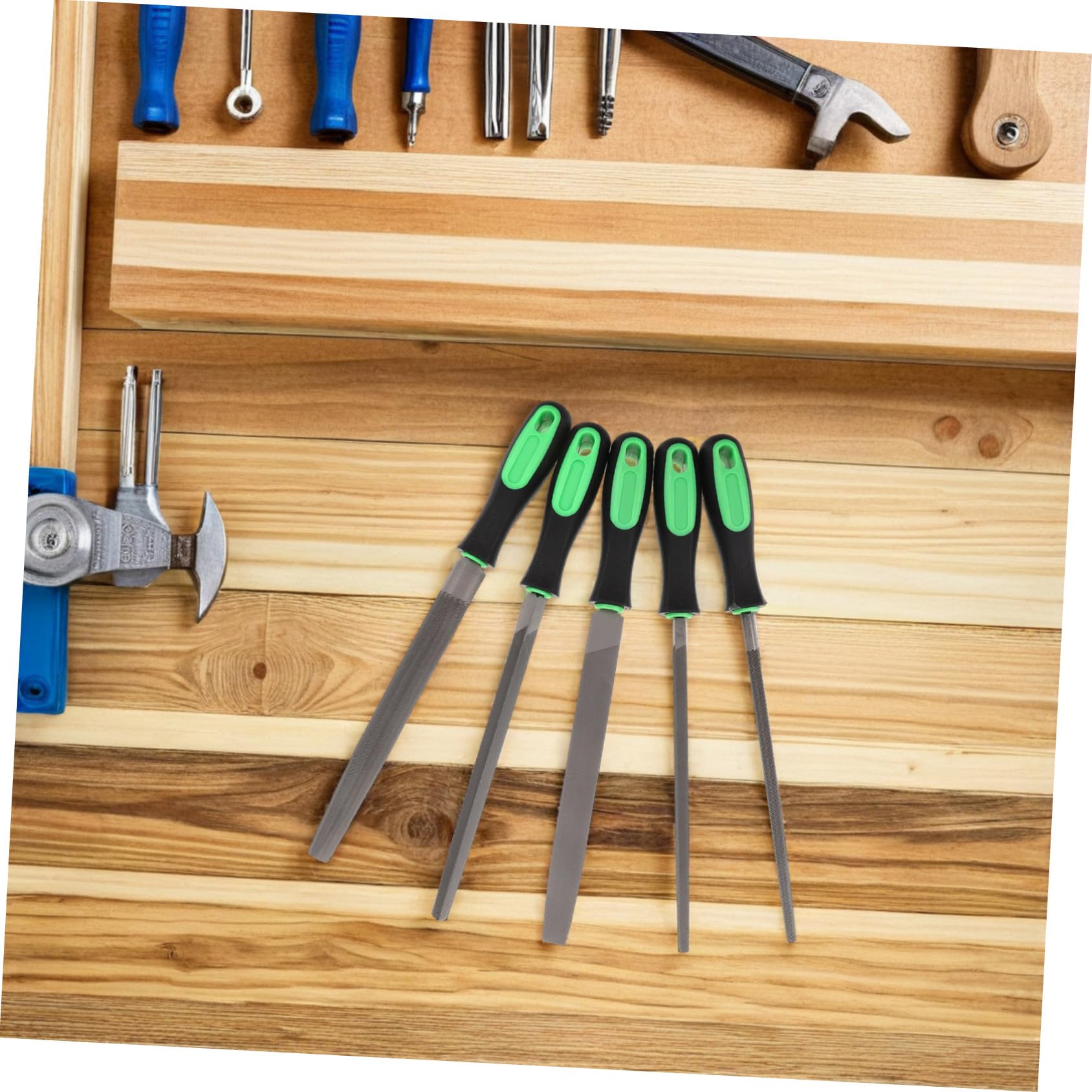 DOITOOL 5pezzi Legno in Acciaio di Piccole Piatte di Precisione per Lavorazione del Legno Utensili Manuali per Intaglio e Scolpire