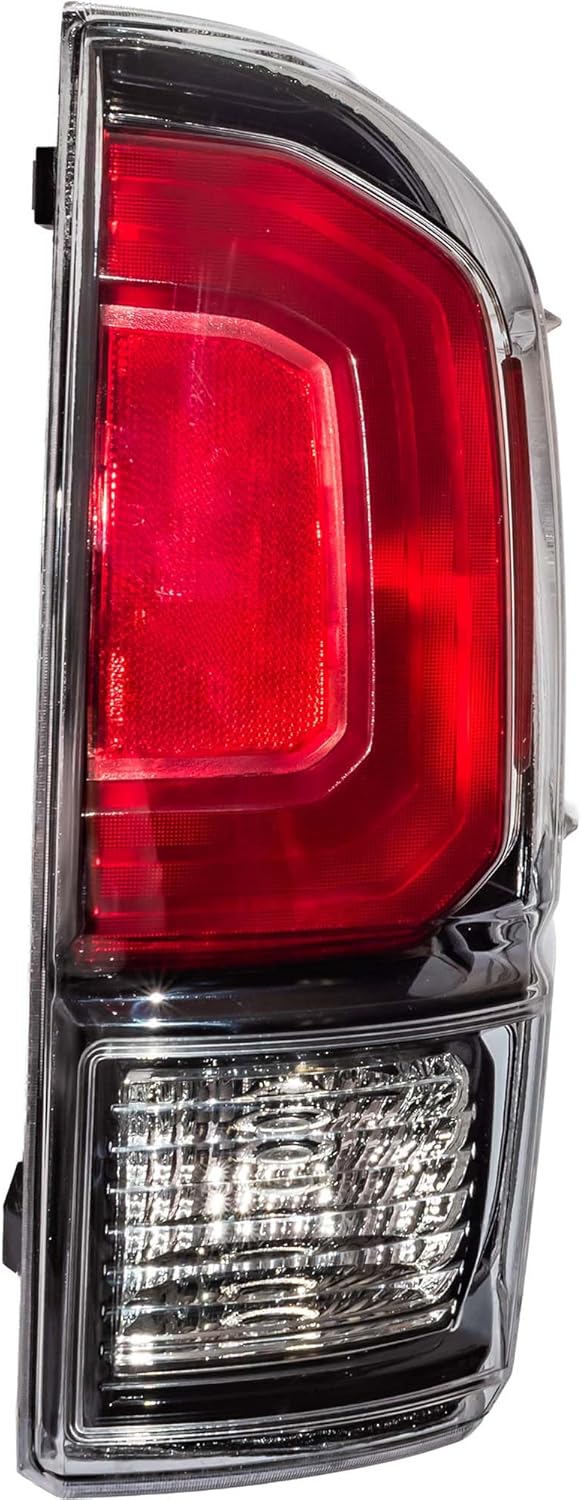 Brock Tail Light for 2020-2023 Tacoma Limited Chrome Bezel-Clear Back-Up Light 8155004220 Right TO2801205