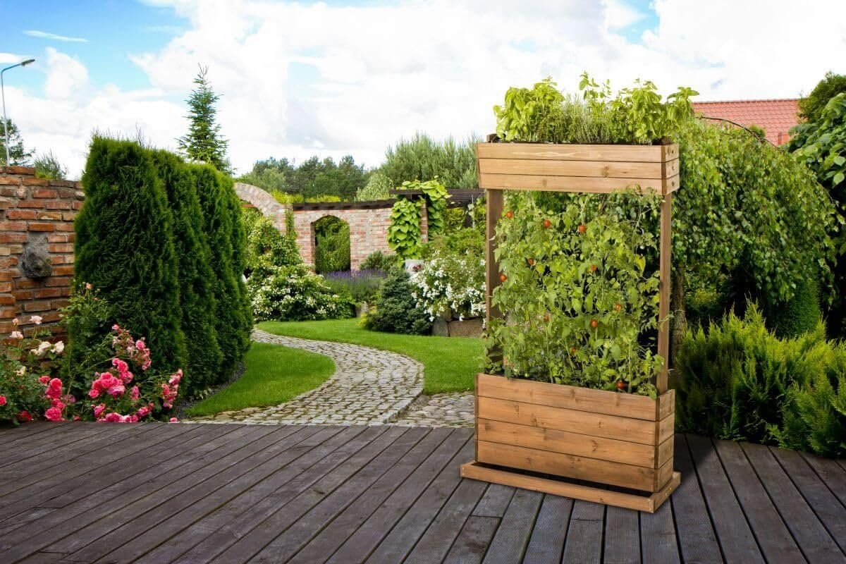 'Vertical Raised Garden Bed with Ranks Rope Cube 2 "